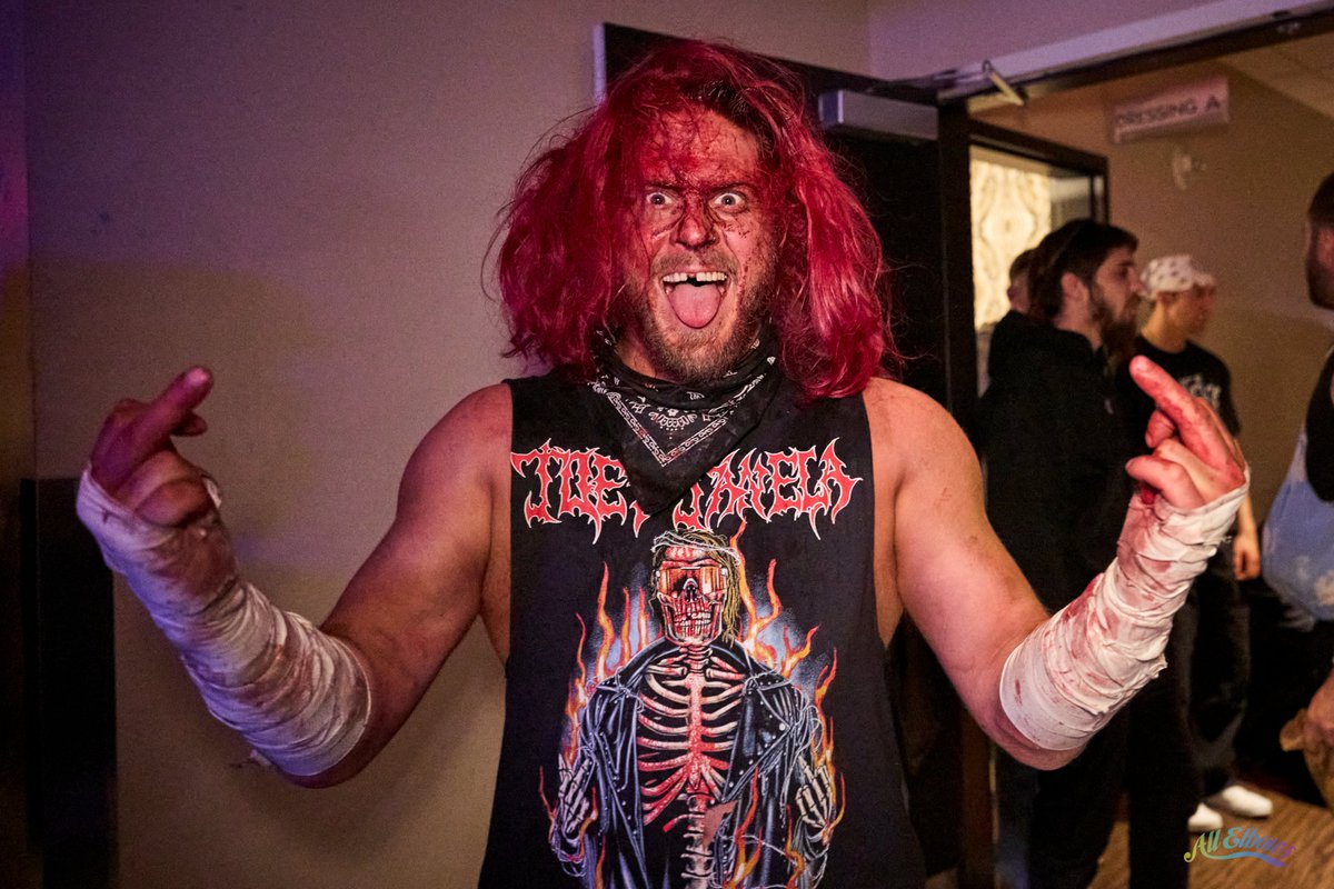 allelbows's tweet photo. Goodnight from #thefinalmatch @JANELABABY vs Sabu #jjsb9 https://t.co/chcuKuea6u