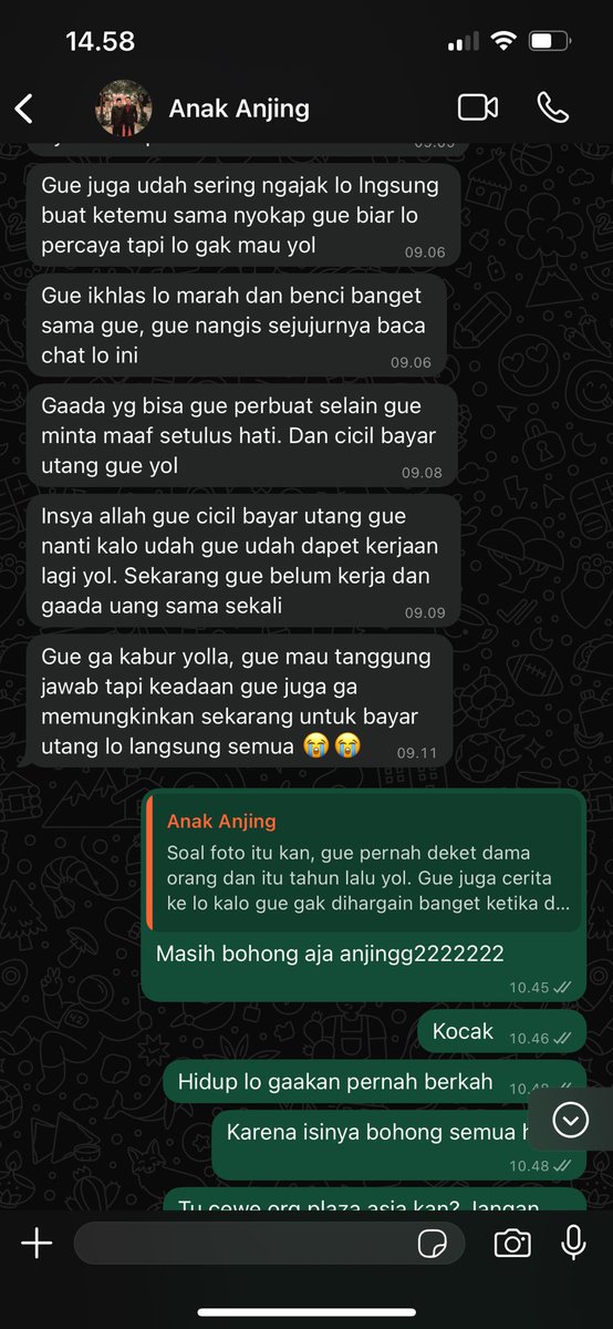 fluffiyy's tweet photo. Ke gw kaya orang miskin mulu wakaka ade lo yg wisudain siapa??? Emak lo kl bukan duit dari gw dah mati kemaren anjjj. Gw tau duit gw ga bakal balik jd ya cuma bisa bikin malu lo doang, baru gw cepuin ke cewe lo aja dah kalang kabut u idiotttt najis https://t.co/2k9wEsKc0N
