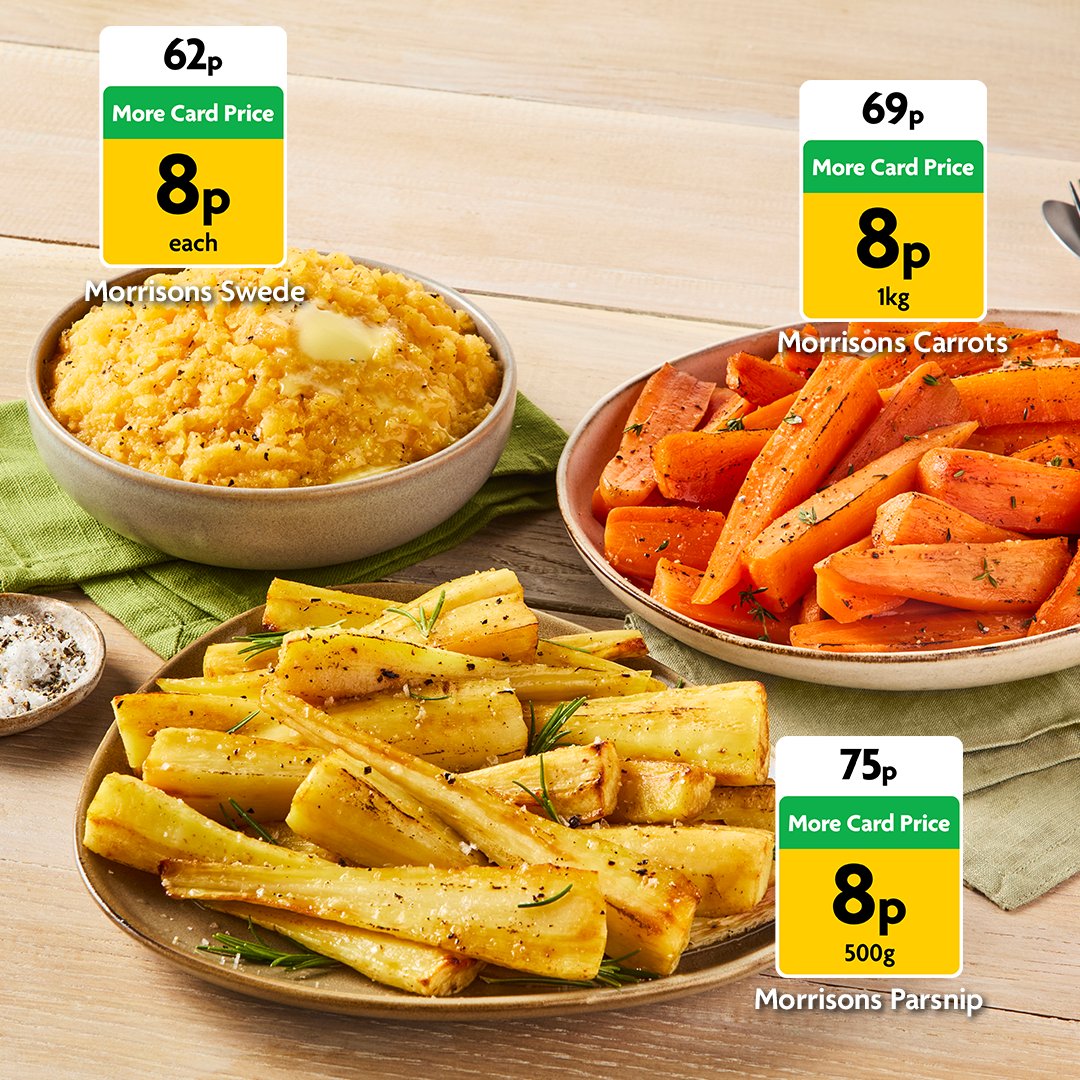 Morrisons's tweet image. Get ready for a delicious Easter feast! 🐣🥕 From fresh veggies to whole salmon - we've got you covered 👏