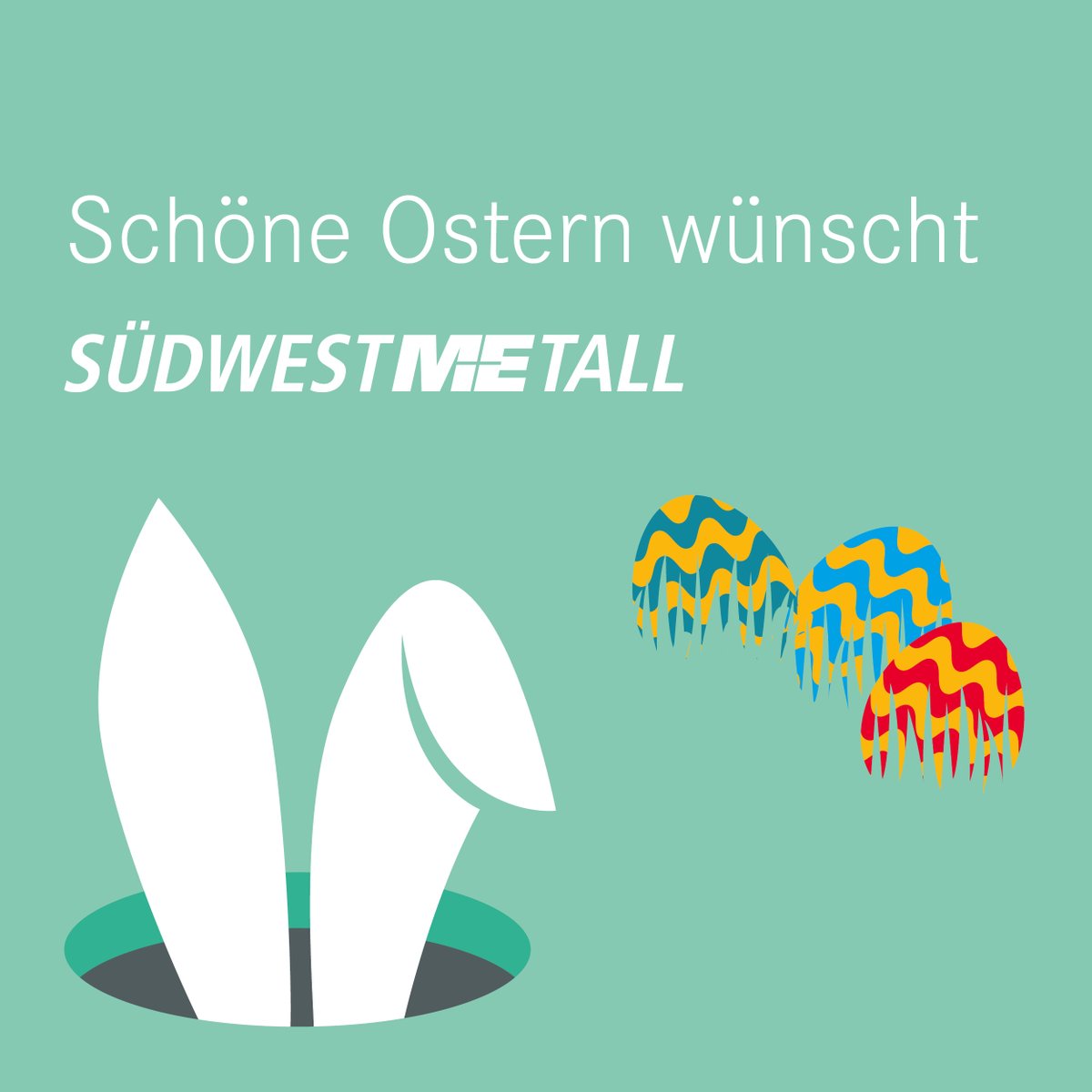 Südwestmetall wünscht erholsame Osterfeiertage und einen guten Start in den Frühling! 🌷

Wir bedanken uns bei allen Mitgliedern, Partnern und Mitarbeitenden für das Engagement und die gute Zusammenarbeit.

#Südwestmetall #Ostern2025 #MetallundElektro #Frühling