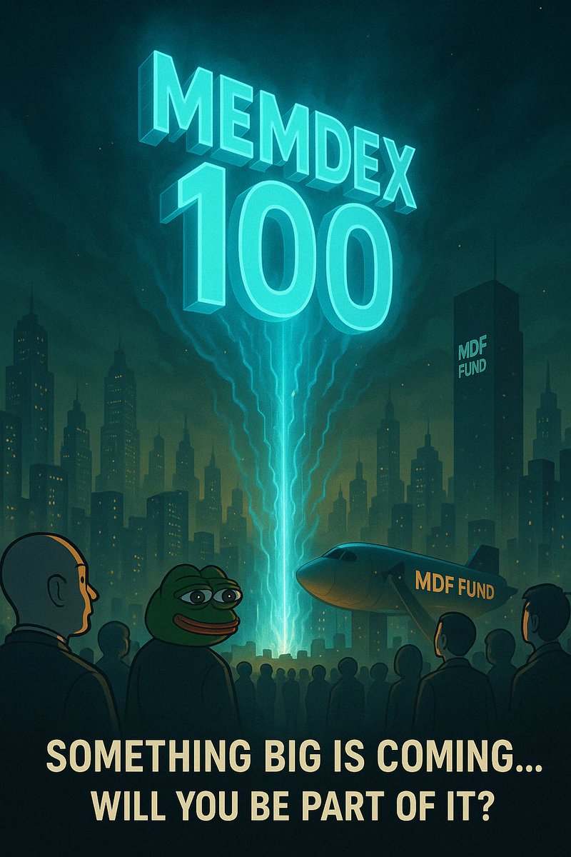 🚀 The future of meme investing has arrived.

MEMDEX 100 isn’t just a project — it’s a movement.
A transparent, cross-chain index fund built by believers, for believers.
Tracking the Top 100 performing meme coins, MEMDEX 100 gives you real ownership in the Memeconomy — with