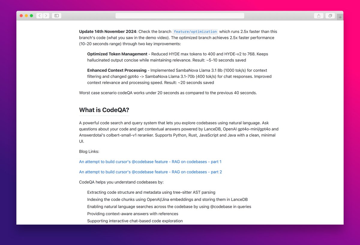 essamamdani's tweet photo. code_qa/ at main · sankalp1999/code_qa  
#codeqa #openaiforcode #treesitter https://t.co/bDzqeyZqR0