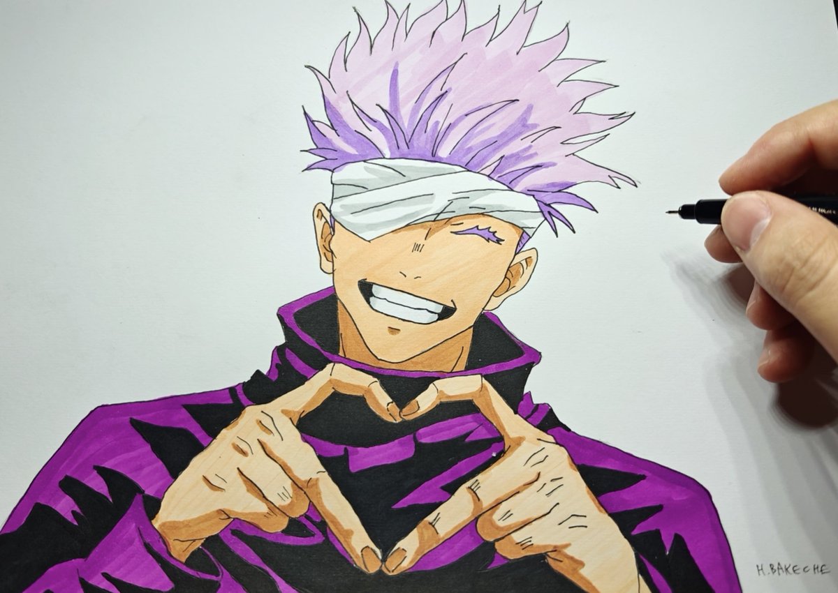 HBakeche's tweet photo. Gojo Satoru Epic Anime Drawing! ✨🔥

Watch as I bring Gojo Satoru to life with incredible detail! 🎨 

Check it out here 👉 https://t.co/QRMLACUlnH

#GojoSatoru #JujutsuKaisen #AnimeDrawing #MangaArt #ArtLover #Sketching #Fanart #AnimeEdits https://t.co/fn1ph77gXt