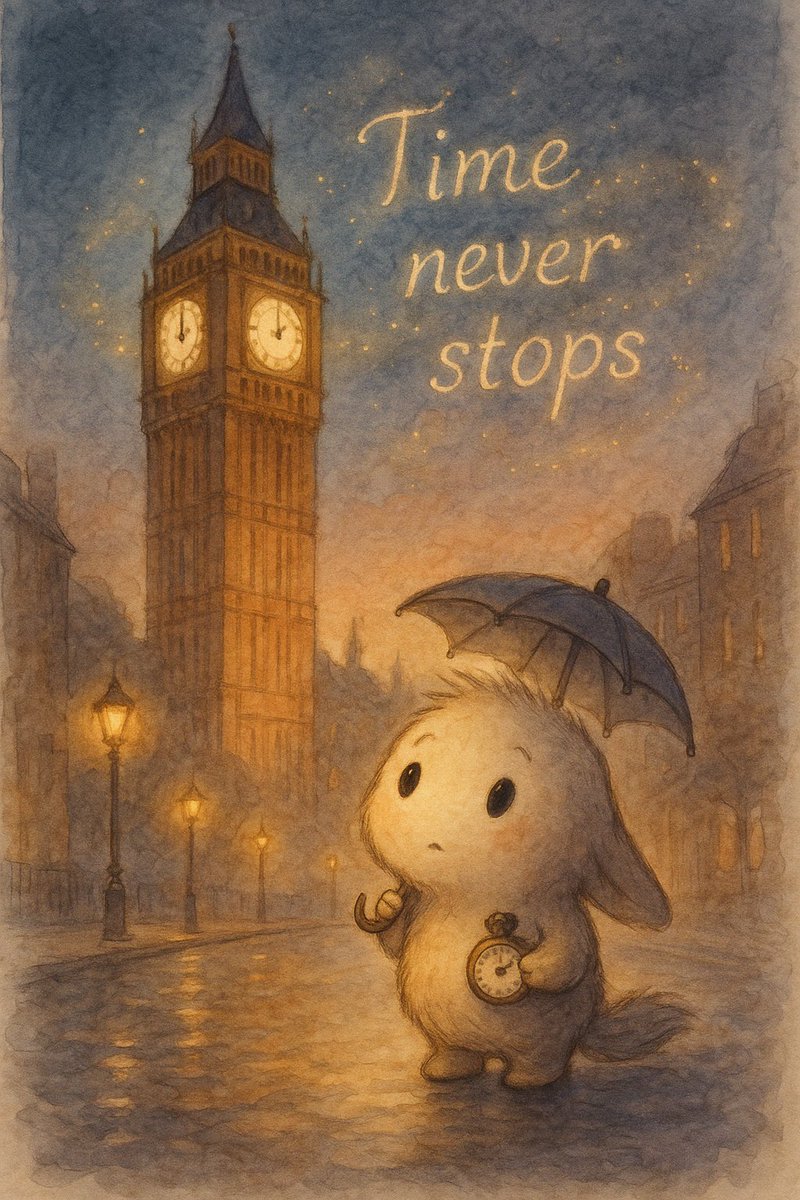 artivision2611's tweet photo. He didn’t know what time meant.
But he felt it ticking.
Softly. Always.
Time never stops.
#Vibbies #BigBen #EmotionalArt #VibbiesExplain #TimeMagic https://t.co/rQbY9VhTn0