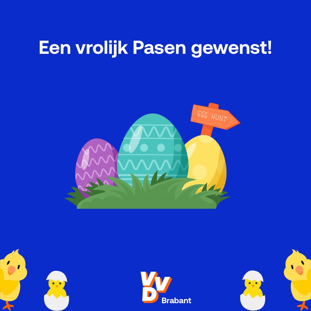 🐣VVD Brabant wenst jullie allemaal een vrolijk Pasen!🐣
#vvdbrabant