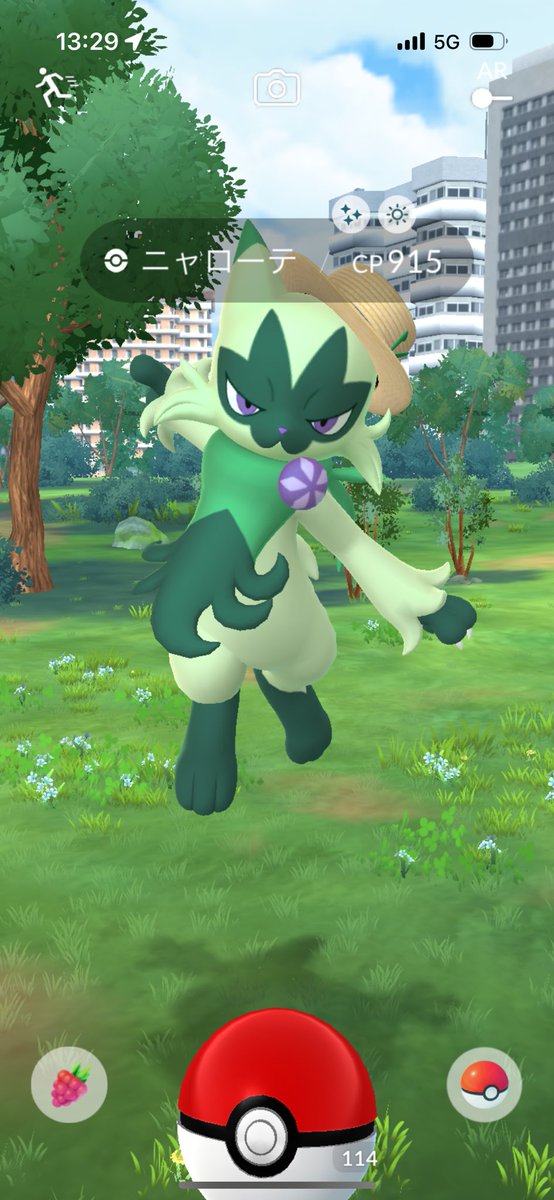 FLOSDEDJE's tweet photo. ニャローテ待ってたよ！🐱✨✨　#ポケモンgo https://t.co/5XNqIF4rv2