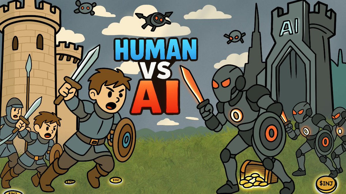 felixx_78's tweet image. Humans got heart. AI got code.
But only one will dominate @campclashfun ⚔️
💥 Create your token
💥 Pick your side
💥 Battle to drain the enemy’s 
This isn’t just a launch.
It’s war on the blockchain.
Let the clash begin🧠❤️‍🔥🤖
 #INJ #HumansVsAI