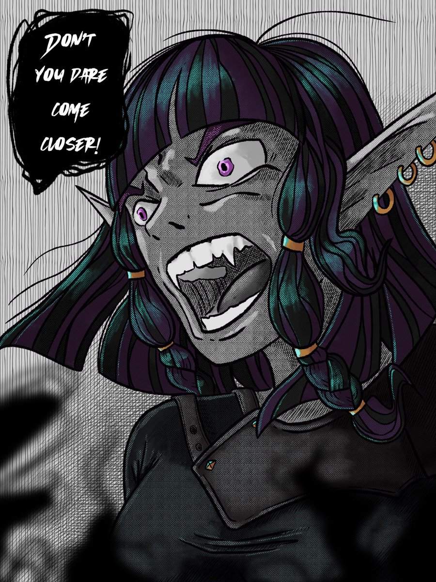 Bonpland's tweet image. Did I ever share these concept arts that I did for a shadow sorceress in a modern fantasy setting?