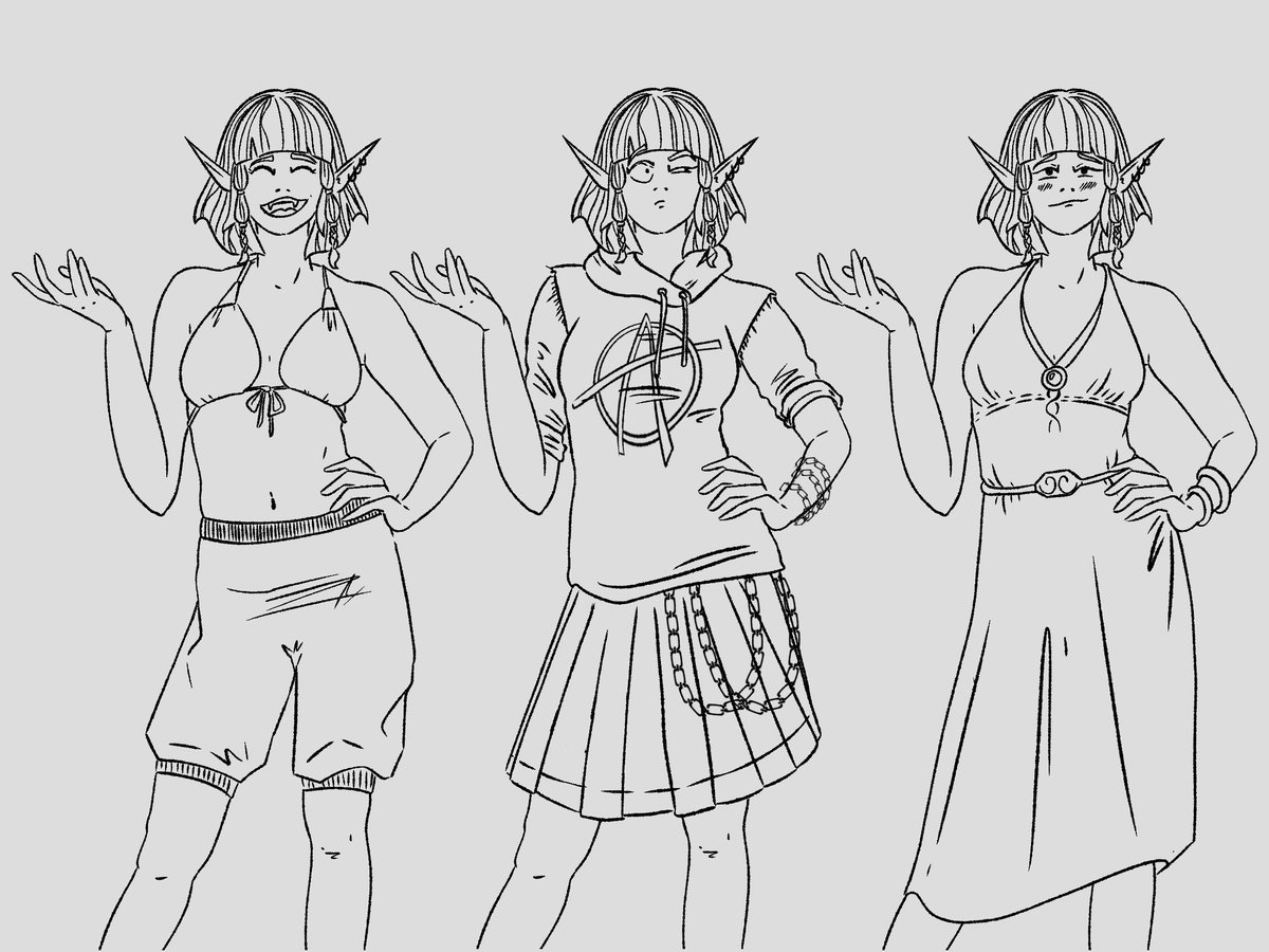 Bonpland's tweet image. Did I ever share these concept arts that I did for a shadow sorceress in a modern fantasy setting?