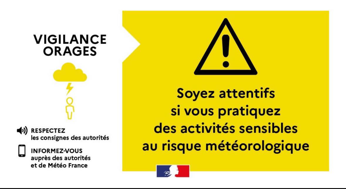 Image de Préfet de l'Ariège - 🟡 #VigilanceMétéo | L'#Ariège est placée en #VigilanceJaune #pluie et #orages pour ce samedi après