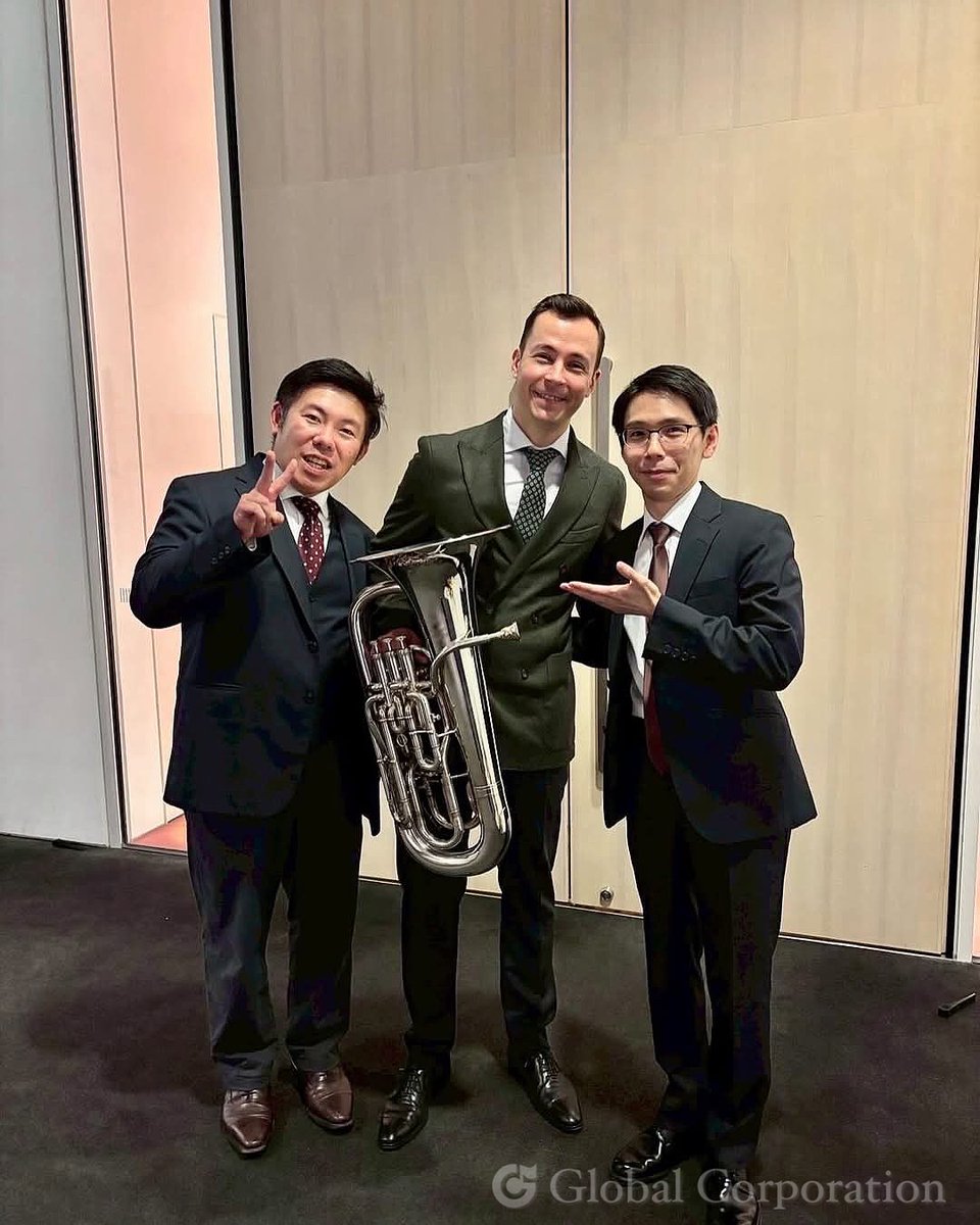 global__info's tweet image. ◆主催公演案内／コロンタン・モルヴァン ユーフォニアムリサイタル2025◆

昨夜の茅野公演は沢山の方にお越しいただき、誠にありがとうございました！

なお4/24東京公演は完売いたしました🙇‍♀️
4/26浜松公演は残席ございます！

#global #ウィルソン #willson #ユーフォニアム #euphonium #Corentin