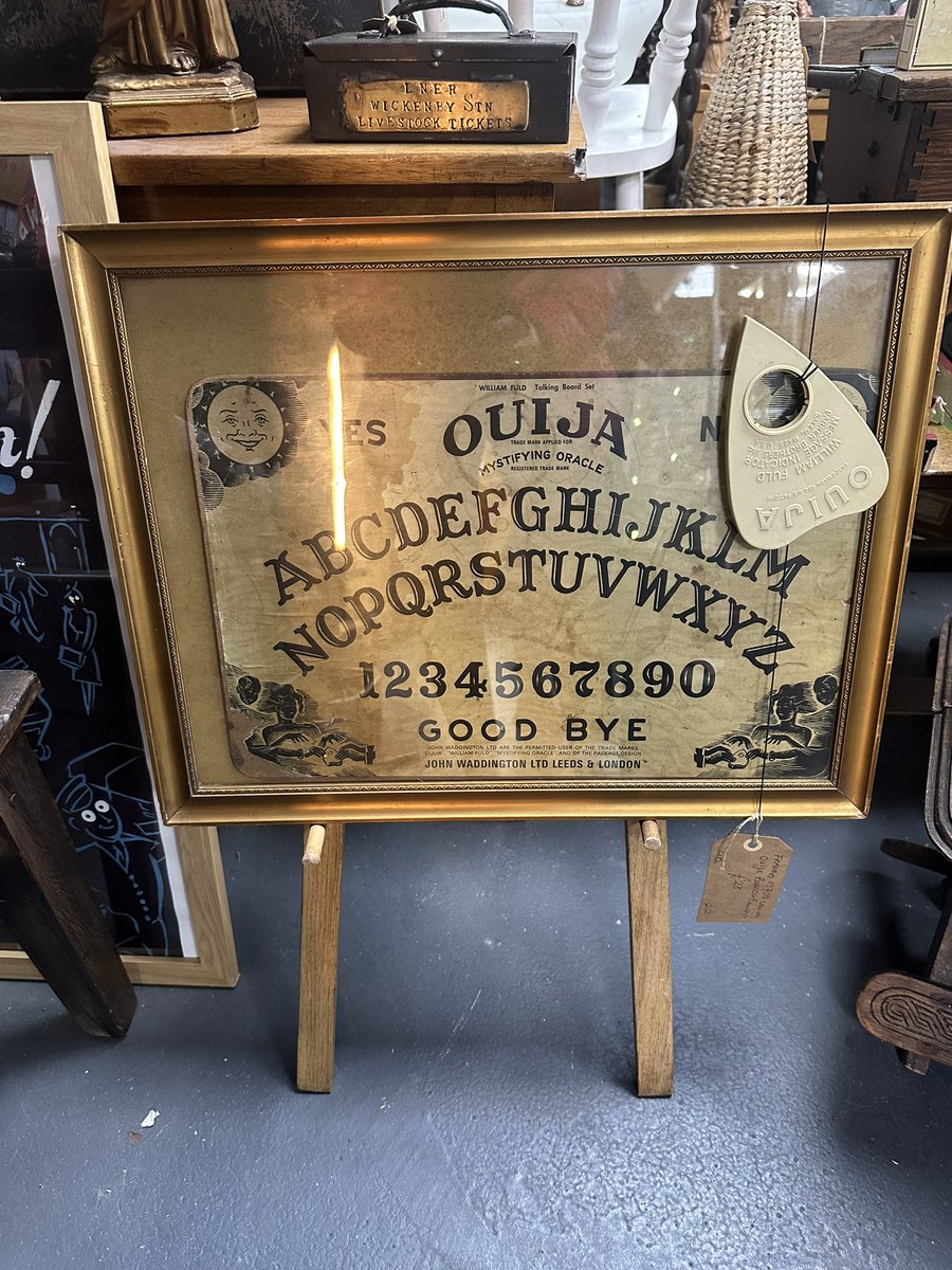 astraantiques's tweet photo. Good morning! You never know what your going to find here 😱
Open 10-5pm #isthereanybodyoutthere #ouijaboard #yesorno #astraantiquescentre #hemswell #lincolnshire https://t.co/oDaLUQeoFY