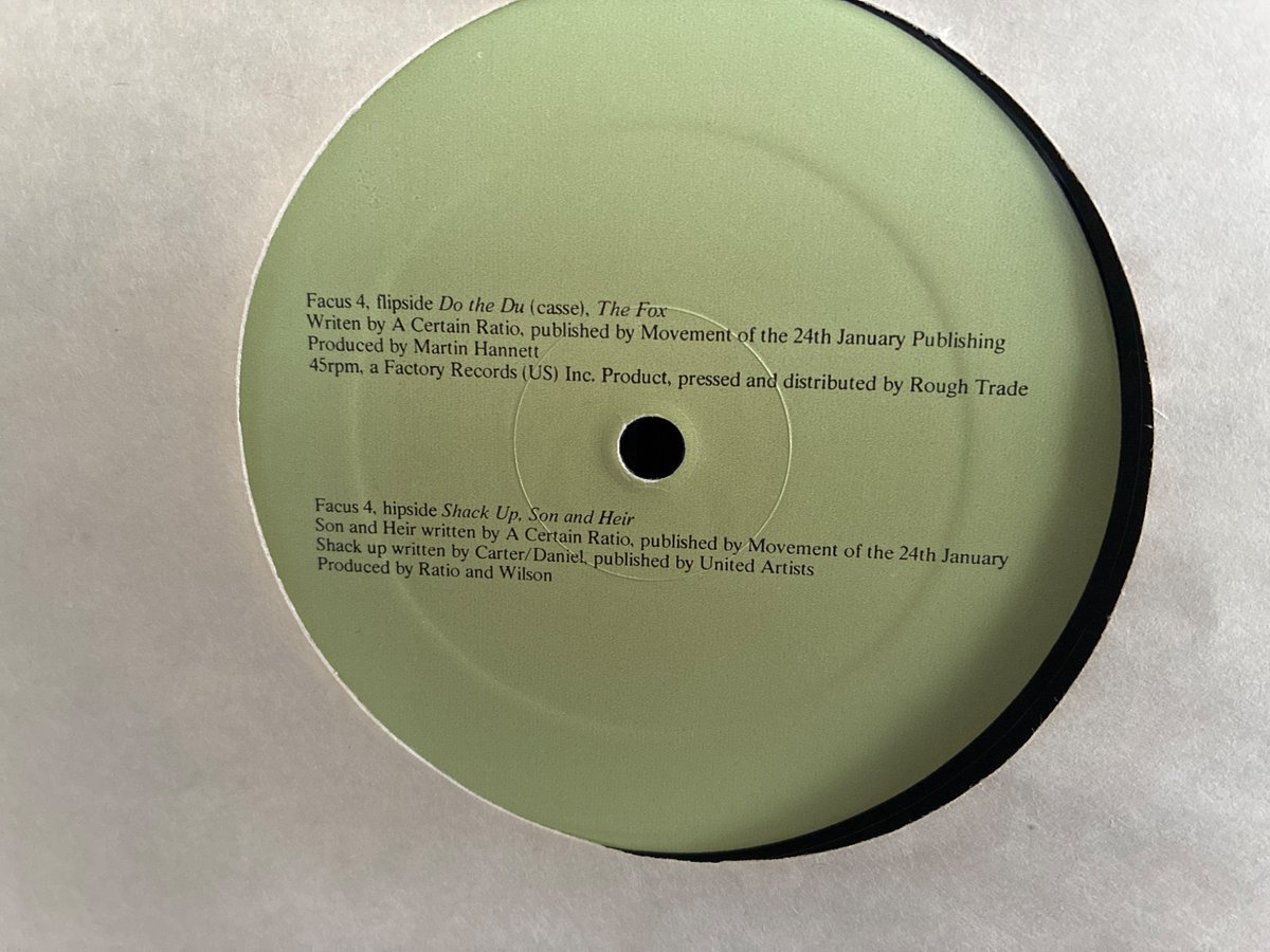 FactoryRecCol's tweet photo. Facus 4 ACR โdo the doโ 12โ single 1980 recorded in M24 the graveyard Prestwich Manc & Cargo @acrmcr #factoryrecords #facus4 #dothedo #vinyloftheday https://t.co/W7u1958wrL