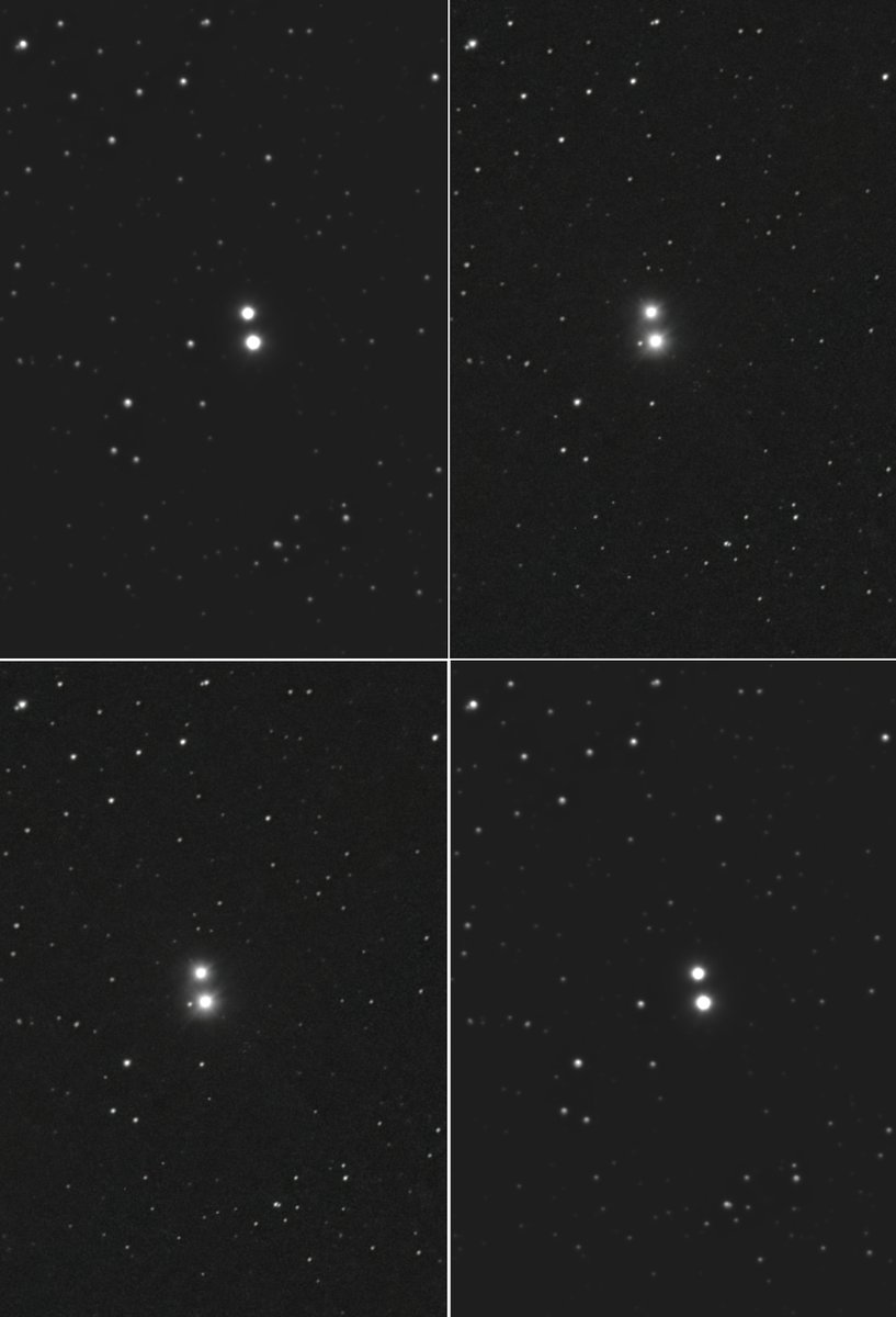 Dave_StarGeezer's tweet image. My two images of 61 Cygni allow me to create a 3D image, but it's a bit too much movement. A five-year gap would be better, so that's when I'll have another go.