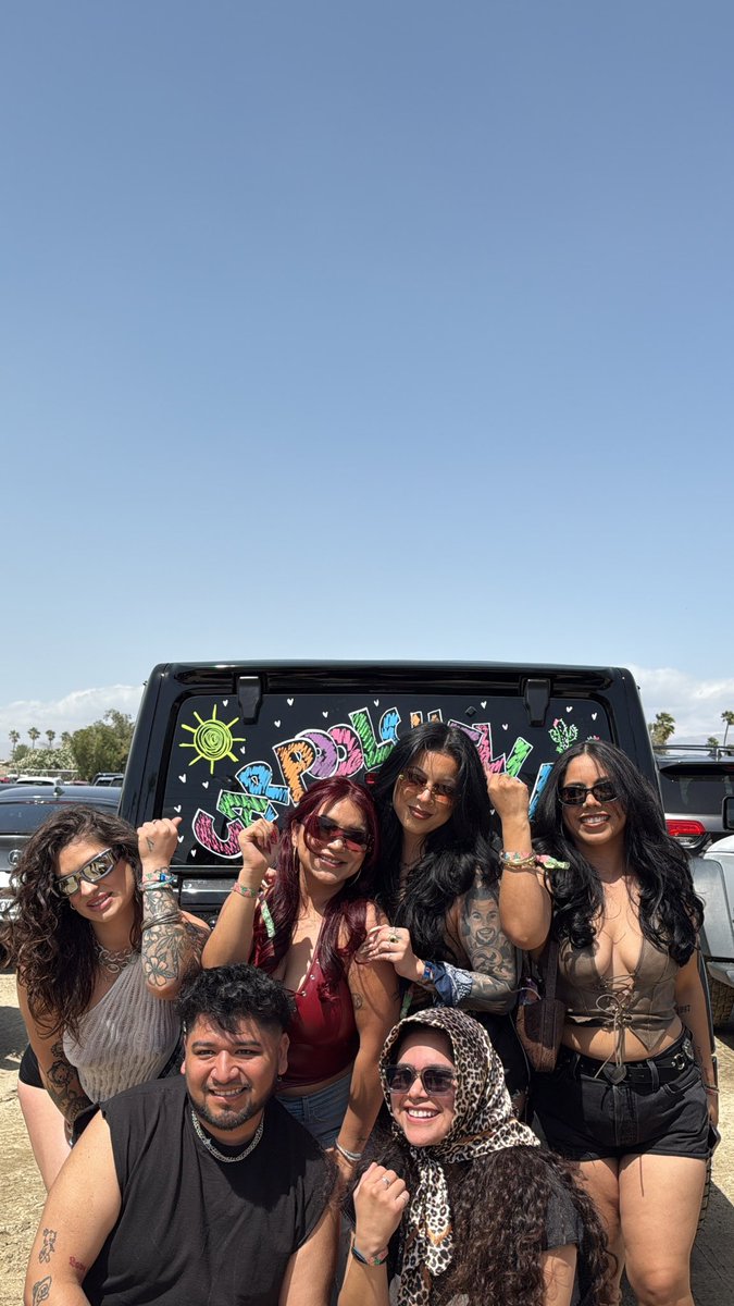 defnotdenns's tweet photo. What a start to the weekend. We got upgraded to to Artist passes 😭. #CarpoolChella https://t.co/Ze8fcTh0pS