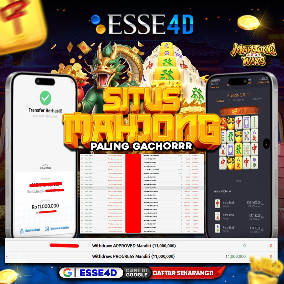 esse4d's tweet photo. Link Viral Cukup Bermodalkan 10K Bisa Hasilin Jutaan Rupiah Depe Wde Secepat Kilattttt !!

LINKDAFTAR:https://t.co/D2Sy2VMqtA

#viral #fyp #foryou #IndonesiaGelap #sorotan #semuaorang #viralindo #terbaru #hotelparadise #esse4d https://t.co/jFlxHp4c5u