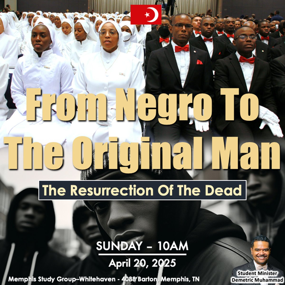 brotherdemetric's tweet photo. We invite you to join us Sunday for this special message #NOISundays #Farrakhan #Memphis #whitehaven https://t.co/6ks05PR2L0