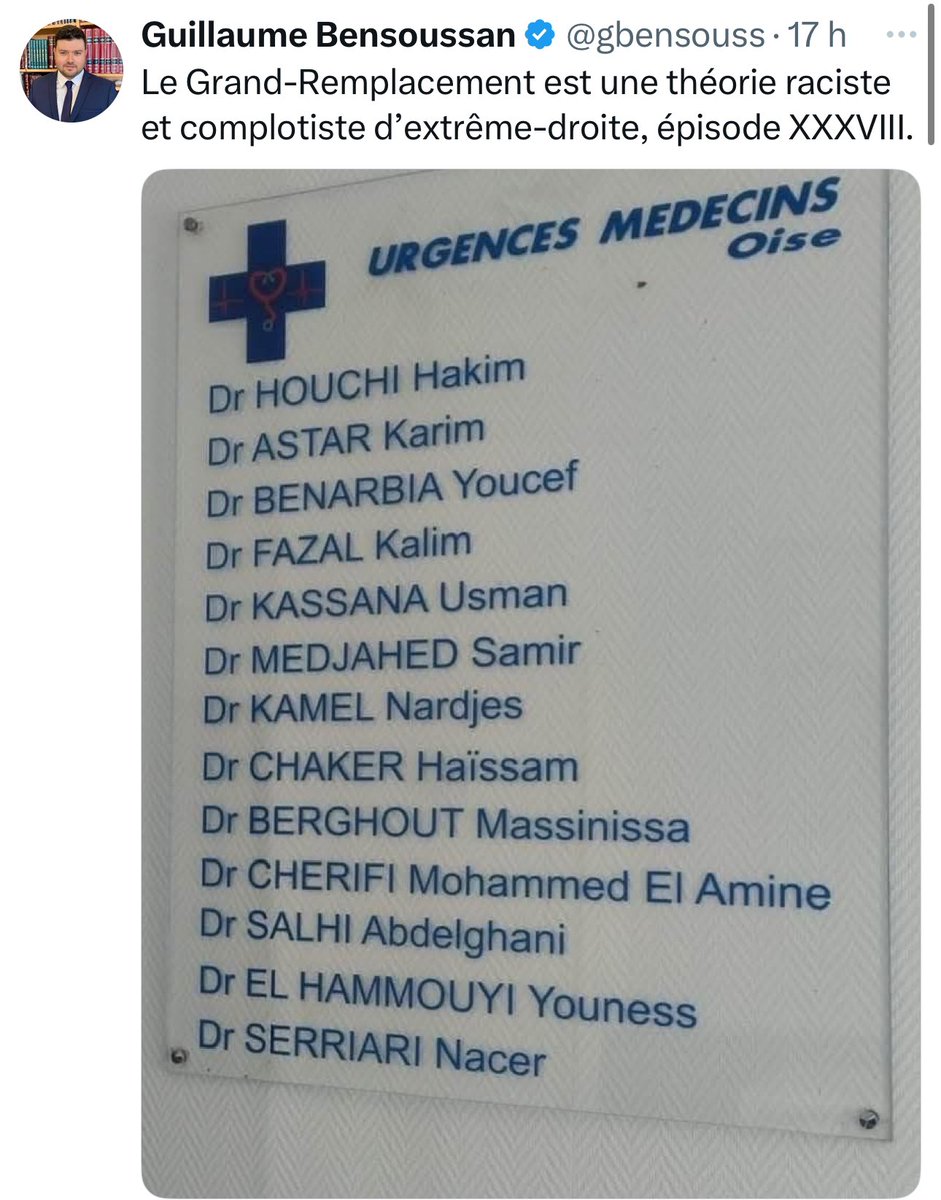 La chasse aux personnes portant des noms arabes/amazighs pour illustrer les idées immondes des années 1930. Cet individu applique la méthode nazi likée par plus de 10k autres, qui feront croire qu’il n’ont pas de problème avec les « arabes » qui travaillent mais uniquement avec