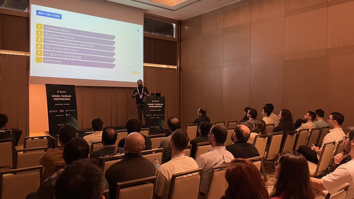 Hacı Kanal, Android ekosisteminde geliştirici verimliliğini artıran stratejileri paylaştı. “Developer Productivity in Android Ecosystem” #devnotmobil25