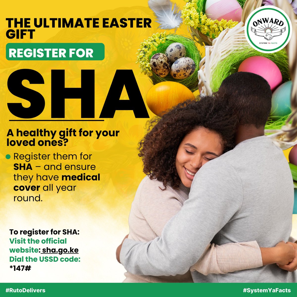 TruthfullBoy's tweet photo. Love is a daily commitment, not just a seasonal one. Secure your family's health with SHA this Easter โ thatโs real Healthy Love Language. Visit https://t.co/xYZsfSSc5H or dial *147# and register today! #EasterWithSHA https://t.co/GvUaw2iohI