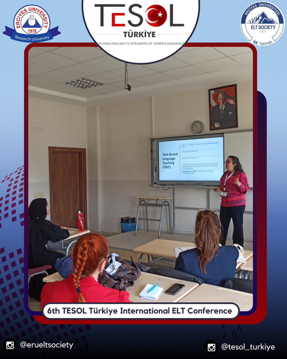 EltSociety's tweet photo. 🎬 Hall 5 – Arev Babahan
📌 Transforming Silent Animations into Voiced Narratives: Enhancing English Proficiency through Technology
🎥 “From screen to speech! Discover how tech and creativity fuel fluency. #EdTech #NarrativeLearning #VisualToVerbal https://t.co/l4EtO5xcCe