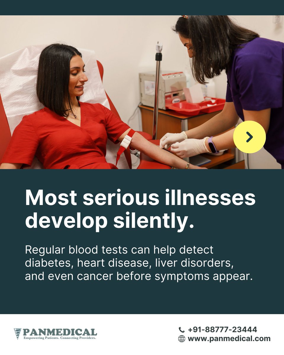 panmedical1's tweet photo. A simple blood test today could save you from bigger health issues tomorrow. Panmedical makes it easy to book tests, track your medical history, and get expert advice—all in one place. 💙

#PreventionIsBetterThanCure #HealthCheckUp #StayAhead #Panmedical #Teleconsultation https://t.co/GfWTX9aFtg