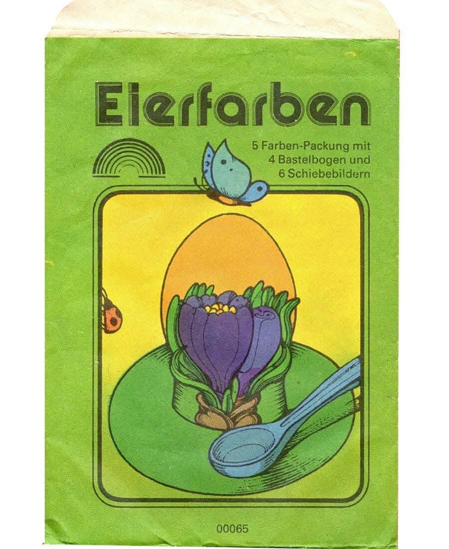 DDR_Reklame's tweet image. Zum Sortiment des VEB Farbchemie Quedlinburg gehörten u.a. Bastelbögen und Eierfarben für Ostereier.
#Ostereier #Eierfarben #Farbe #färben #Eier #Ostern #Farbchemie #Quedlinburg #DDR #GDR #Eastgermany #Ostalgie