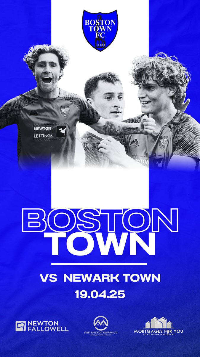 🎬 𝗧𝗵𝗲 𝗛𝗼𝗺𝗲 𝗙𝗶𝗻𝗮𝗹𝗲

🆚 Newark Town 
📅 Saturday 19/04/2025 
🕒 3PM KO 
🏟️ Mortgages for You Stadium 
🏆 United Counties League Premier Division North 

It’s the final home game of the season, and we welcome Newark Town to the Mortgages for You Stadium! 💥