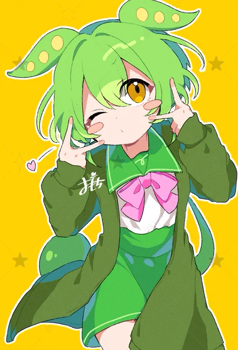 制服でピースピースなずんだもん#ずんだもん 