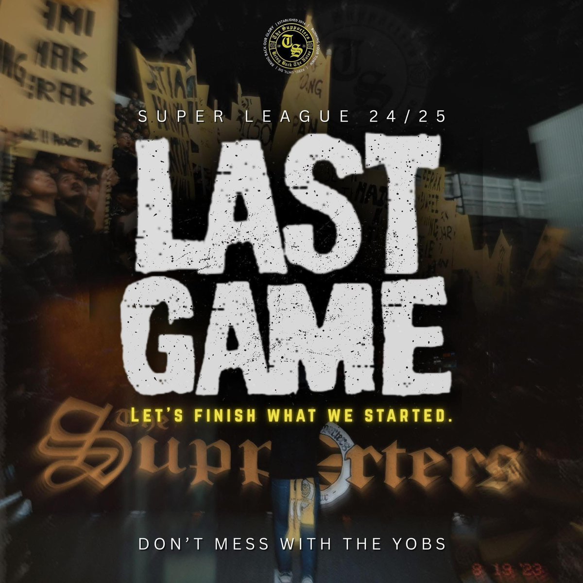 Perlawanan Terakhir. Serahkan segalanya walaupun pahit terasa. Biarkan menjadi satu perjuangan yang tiada hentinya 👊🏻🫵🏻

#BRINGBACKTHENOISE
#BRINGBACKOURGLORY
#DMWTY