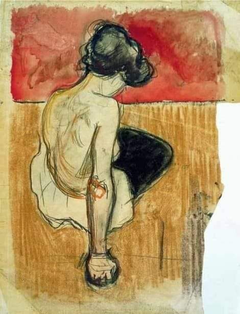 Sitting Model, 1896 Edvard #Munch.