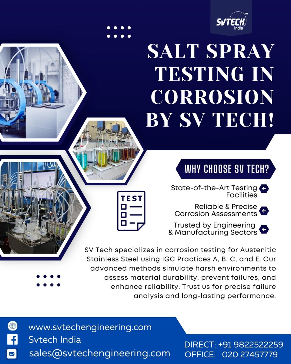 SVTech_India's tweet image. salt spray testing in corrosion by SV Tech! 

Phone: +91 9822522259 / +91 9096135909
Email: sales@svtechengineering.com
Website: svtechengineering.com

#SVTech #pune #mumbai #maharashtra #marathi #india #ig #delhi #construction #architecture #design #building #welding #welder