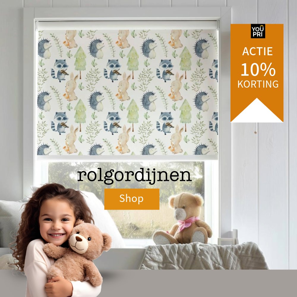 Iets nieuws voor jouw raam? Onze rolgordijnen zijn uniek in zijn soort. Kijk snel en sla je slag met extra korting!

#rolgordijn #rolgordijnopmaat #fotorolgordijn #rolgordijnkinderkamer #raamdecoratie #interieur #korting #youpri

youpri.nl/product-catego…