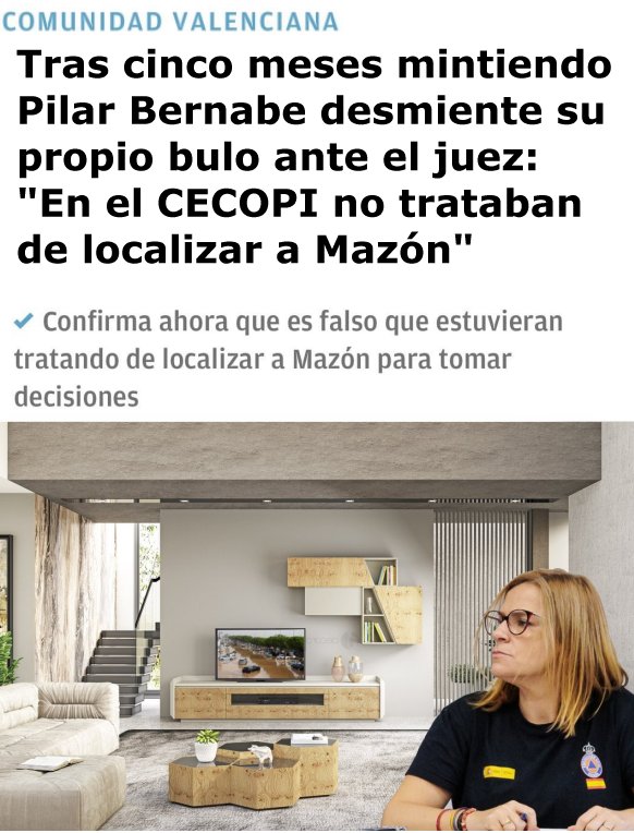 epesimo's tweet photo. La sinvergüenza, mentirosa y falsificadora @PilarBernabe NO TIENE el mínimo d integridad exigible para ocupar un cargo público con dignidad
#YoConMazón #YoConAyuso #ElCascabel21A #21AbrilESP #LaNoche24h #LaHora21A #AR21A #Elprogramadear #Psoe #TEM21A #YAS21A #PP #Dana #Valencia https://t.co/NLCyaYpScw