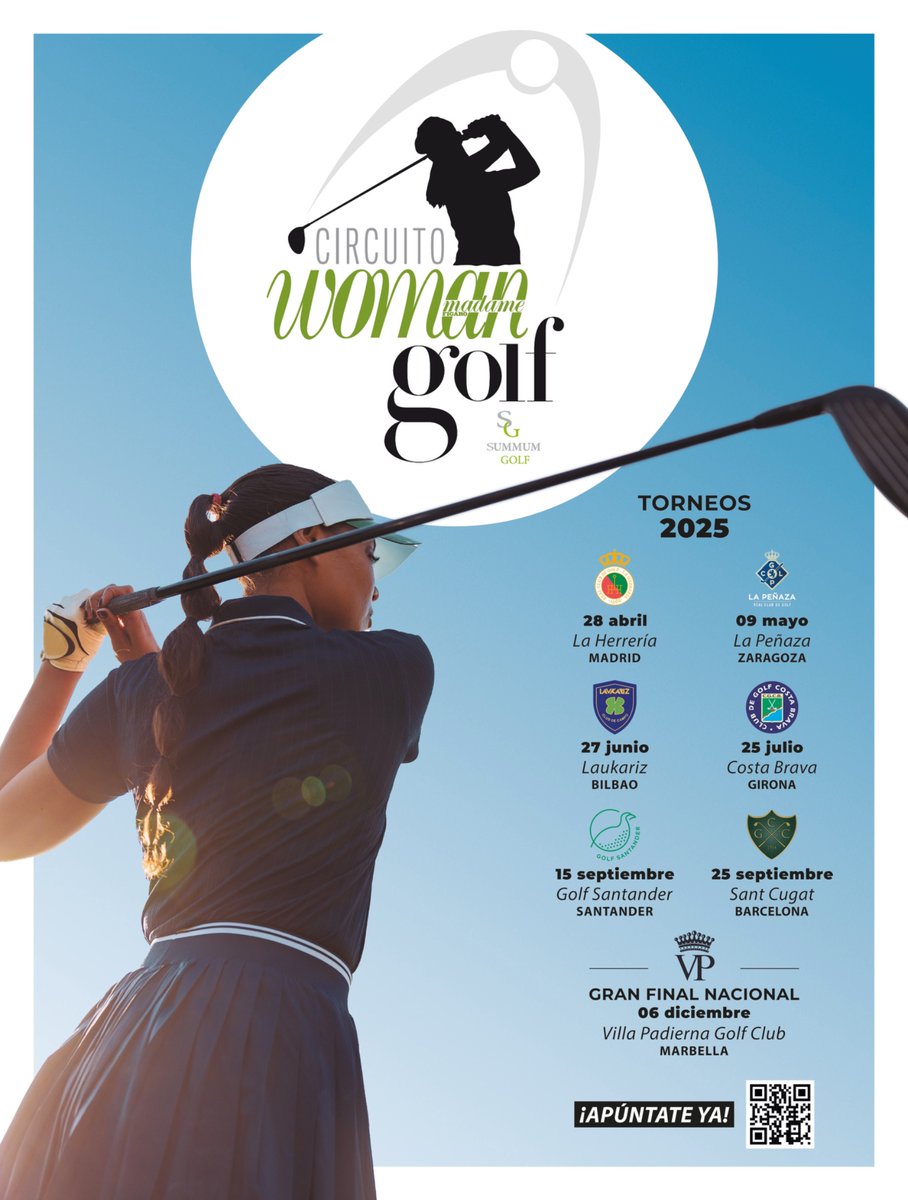summumgolf's tweet image. Calendario #womangolf @RevistaWoman #2025 #summum #golf #summumgolf #woman