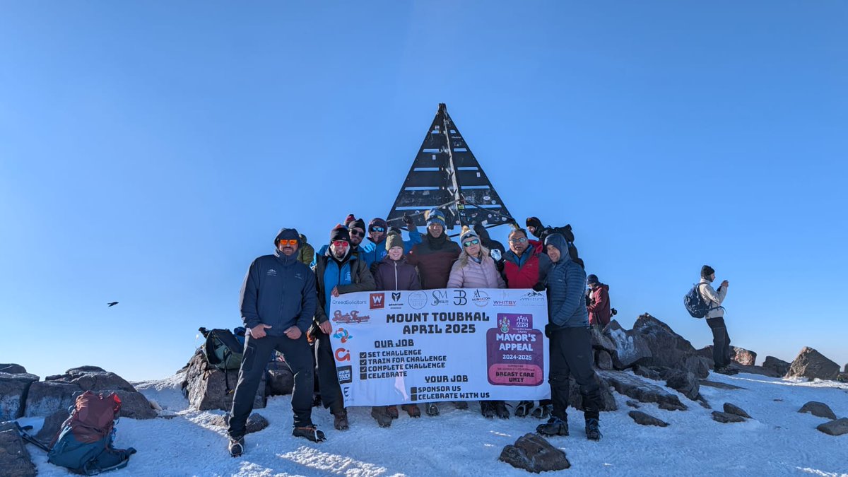 We're so proud of these dedicated fundraisers, who took on the adventure all in support of the Mayor’s Appeal, raising vital funds for the new Breast Care Unit at George Eliot Hospital, which will fund life-changing equipment, enhance patient care, and support staff wellbeing.