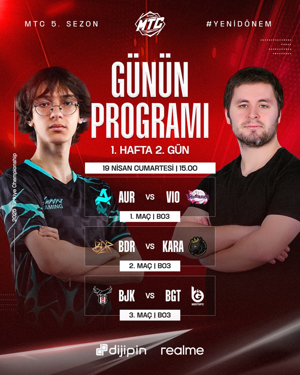 MTC 5. Sezonda #YeniDönem başladı!

Yayın Başlangıcı: 19 Nisan Cuma 15.00

Canlı Yayın Kanalları:
📺youtube.com/@mobilelegends…
📺youtube.com/@mlbbespor
📺tiktok.com/@mobilelegends…

🔥Heyecan dorukta!

#MTCS5 #MLBB_MTC #MobileLegendsBangBangTürkiye #mlbbtr