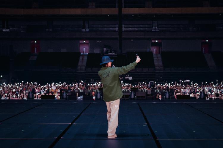 J-hope during soundcheck