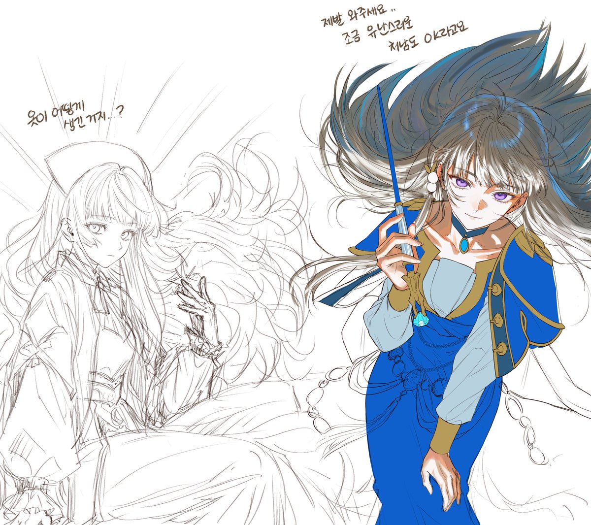 Leave_the__Gun's tweet image. 게으름 이슈로 인해 뭘 그려도 제때 완성을 못하고...