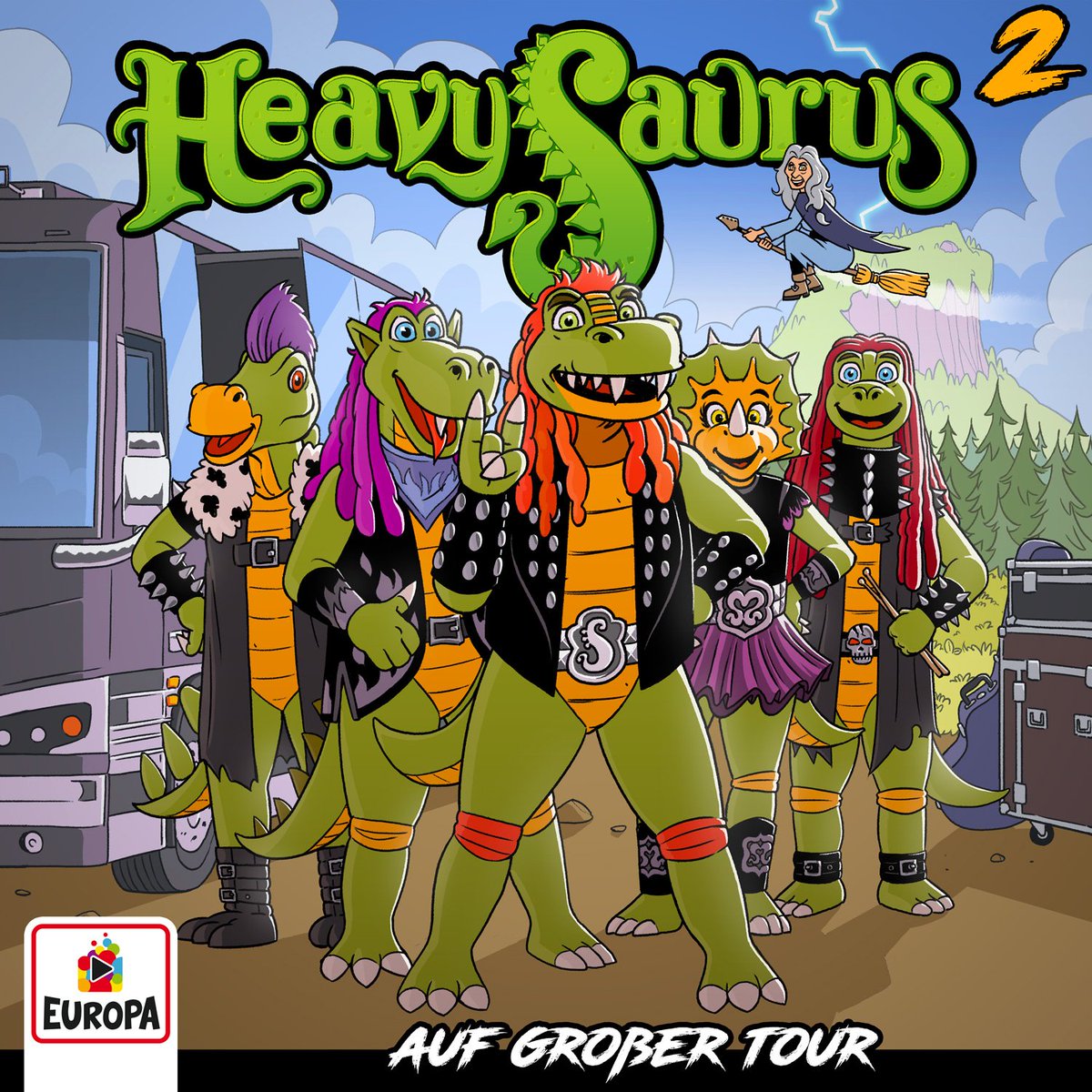 HevisaurusRocks's tweet photo. I'll say this, it's a very good time to be a @Heavysaurus fan in Germany, not counting the hundreds of show dates, there's a comic and at least three audioplays coming in the near future. #heavysaurus https://t.co/YxlyDLp0Ka