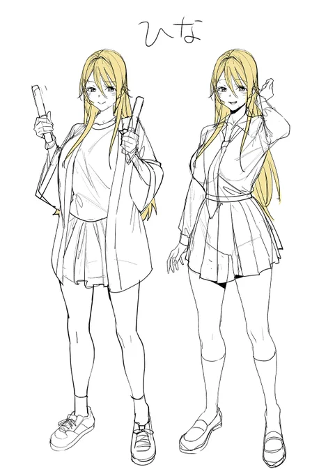 コミティア落ちてしまったのでコミケ新刊用。陽菜ちゃん。前にあげた絵に要素がプラスされました 