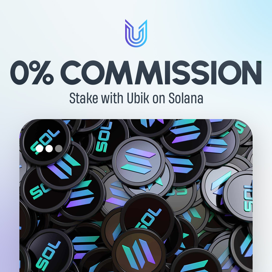 ubikcapital's tweet photo. How much of your staking rewards are you giving away?
If it’s more than 0%, you’re not staking with Ubik.
We charge no commission on $SOL staking. What you earn is what you keep. Simple.
Don’t pay to grow your own assets.
👉 https://t.co/5W3M4u4vqb
#Solana #SOL #0Commission #StakeWithUbik #CryptoReturns #Web3Logic