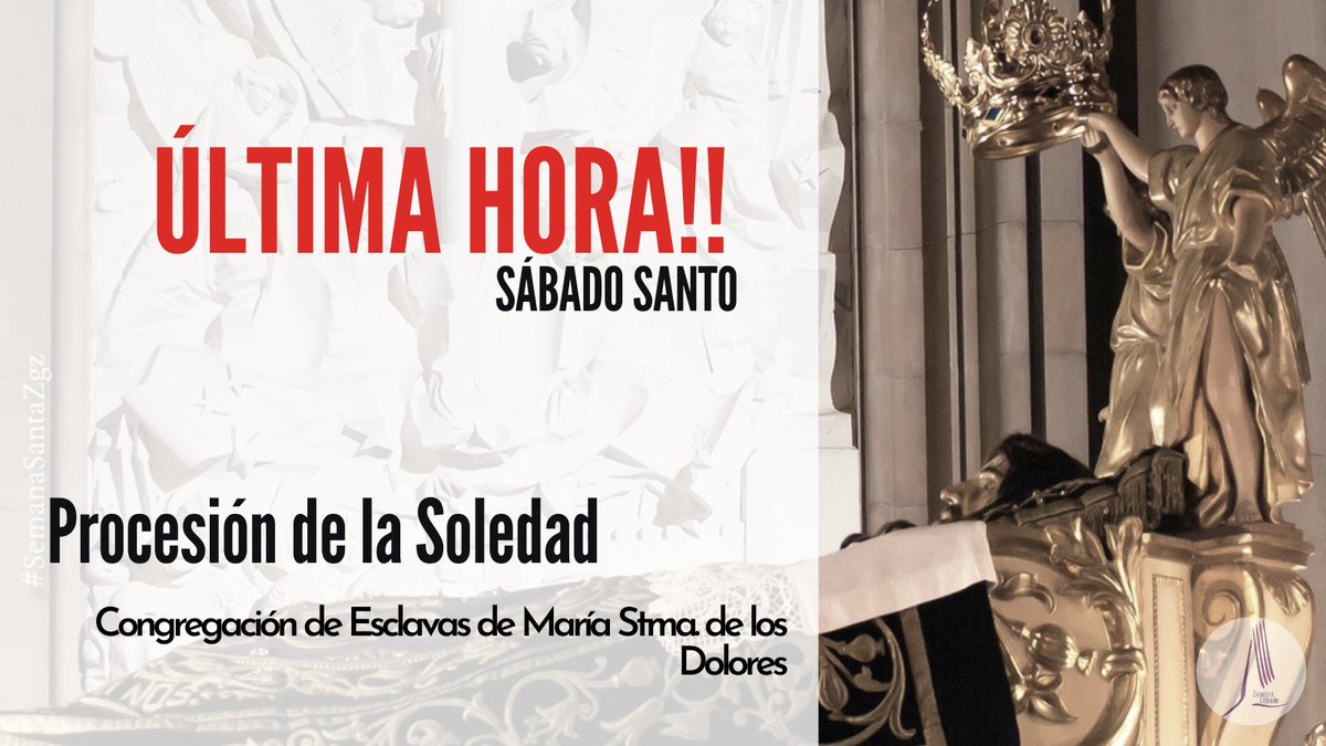 #ÚltimaHora La Congregación de Esclavas suspende su Procesión de la Soledad y realizará el Acto de la Soledad en la Iglesia de San Pablo #SemanaSanta2025 #SemanaSanta