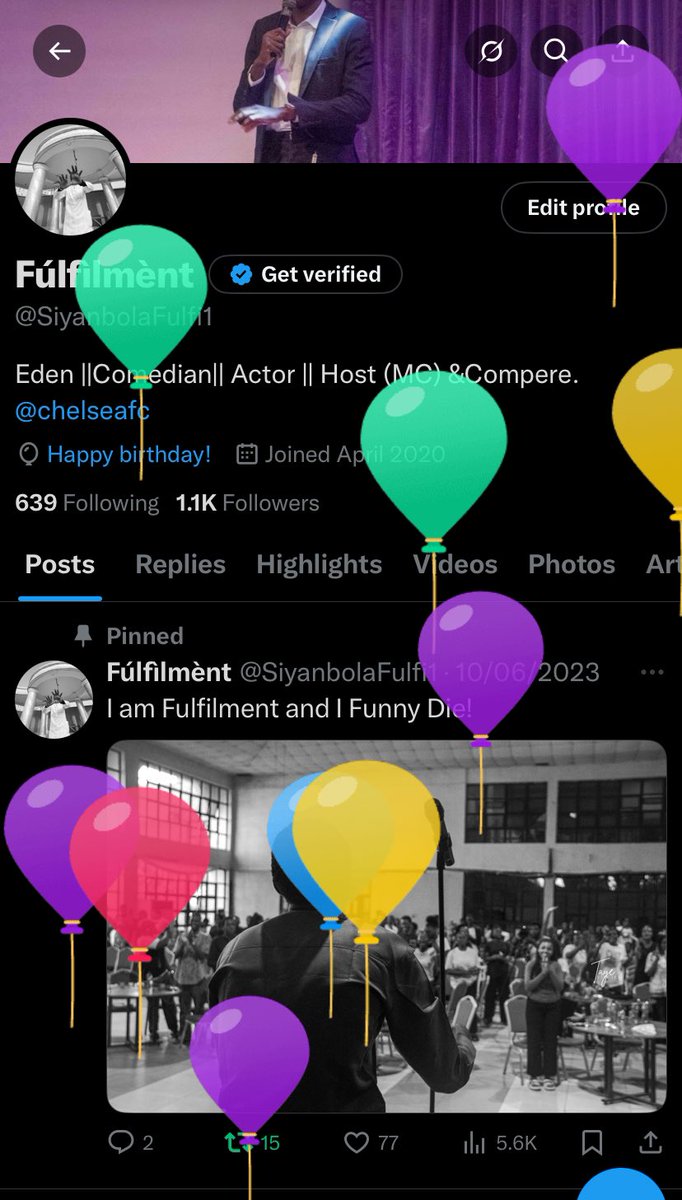 SiyanbolaFulfi1's tweet image. It’s Ballon Day🎈
Grateful for Life🫶🏽
