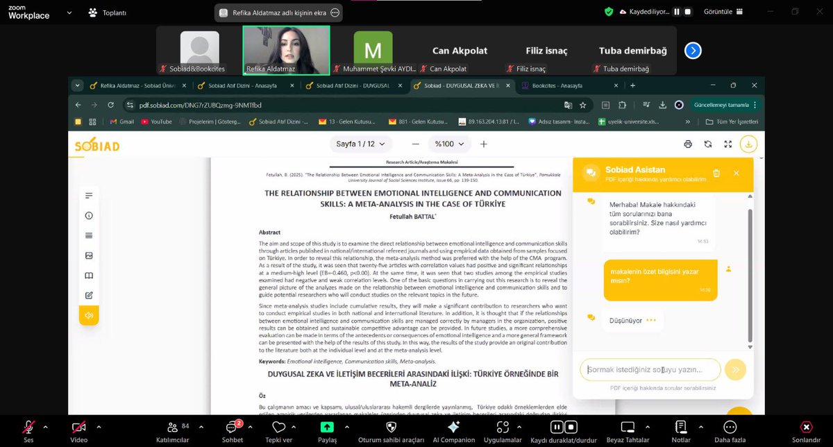 IndexSobiad's tweet photo. 17 nisan perşembe günü gerçekleştirdiğimiz Doğal Dilde Arama Özelliğiyle Atıf Bulma: Sobiad-Bookcites Veri Tabanları eğitimine katılım sağlayan herkese teşekkürlerimizi sunuyoruz.
#atıf #index #dizin #eğitim #webinar #library #citiation https://t.co/h0ryZLU9zZ