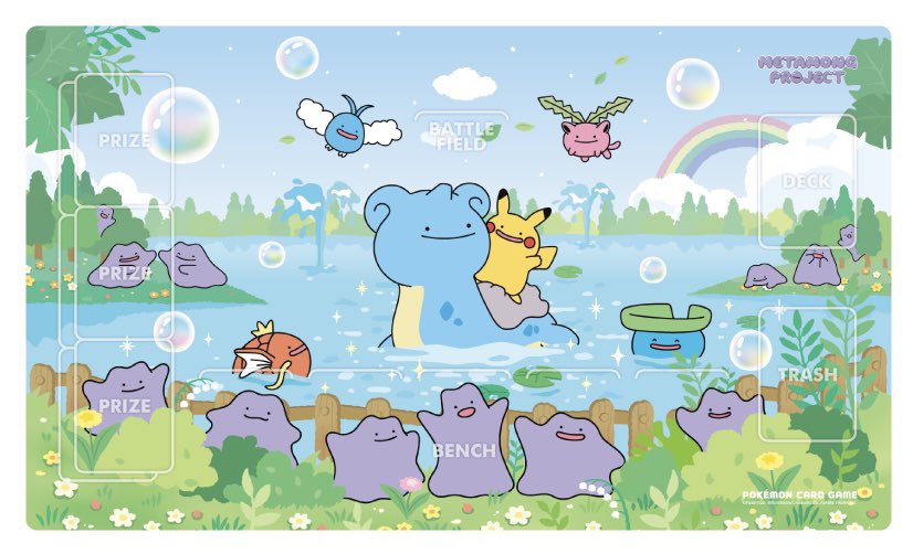 韓国限定　ポケモン　メタモン　プレイマット 🐰ポケモンカード🐰 韓国限定 メタモン プレイマット、スリーブ