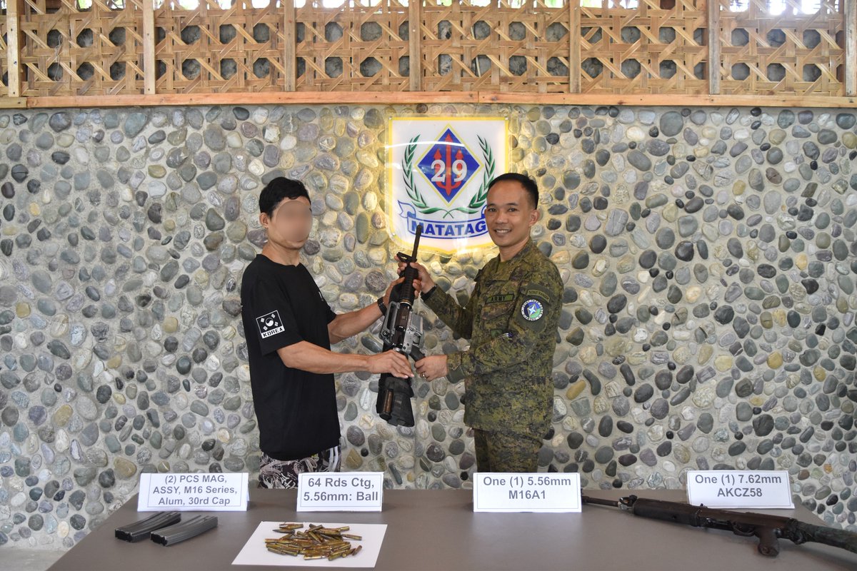 MatatagTwenty9's tweet photo. Communist NPA Terrorist (CNT) Surrender in Agusan del Norte.

LINK HERE: https://t.co/7gLvbVq7gO https://t.co/WBtRwLJwep