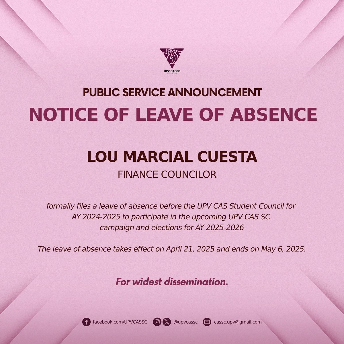 UPV CAS SC tweet media