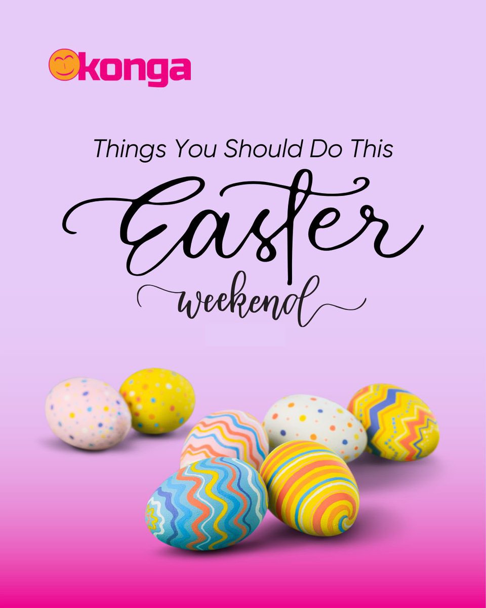 ShopKonga's tweet photo. Shop stress-free on Konga this Easter weekend and complete your transactions easily using KongaPay! 🛍️💳

Wishing you a wonderful and relaxing weekend.

👉 #Konga #EasterWeekend #KongaPay #EasyShopping https://t.co/7MD2zZyKQV