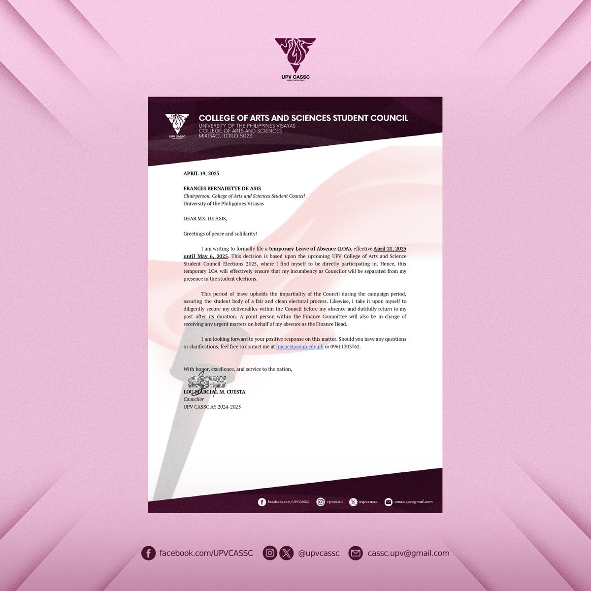 UPV CAS SC tweet media
